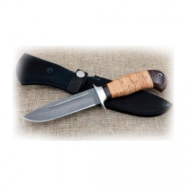 Нож Лидер сталь Х12МФ с долом рукоять береста (NEW)