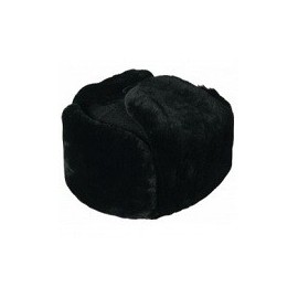 Шапка нат. мех (овчина) черная, верх - сукно